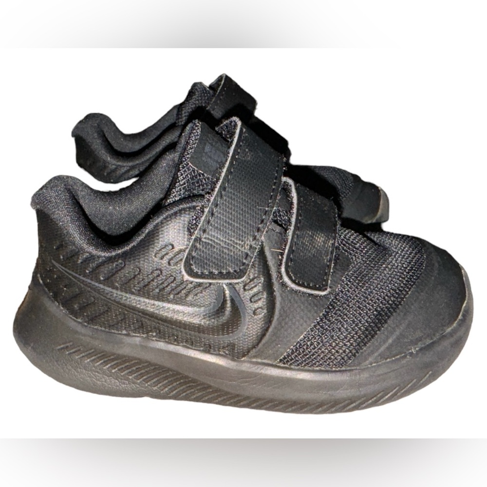 Nike Star Runner 2 TDV Toddler Shoes 5 C Black Hook Loop AT1803-003 Sneakers